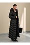 Full-Length Black Women's Puffer Coat