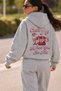 Women's Ecru Long-Sleeve Soft-Brushed 3-Ply Sweatshirt with Embroidered Back - 3