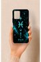 Vivo Y21 Compatible Silicone Case with Pisces-Themed Pattern