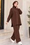 Relaxed Fit Two-Piece Set N8322 Brown - 4