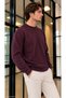 Men's Crew Neck Long Sleeve Comfortable Fit Sweatshirt - 3
