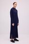 FISHERMAN'S COLLAR ZIPPERED MAXI KNIT DRESS - 3