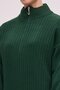 FISHERMAN'S COLLAR ZIPPERED MAXI KNIT DRESS - 4