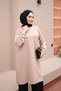 Beige Crew Neck Modal Tunic