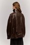 LEATHER JACKET, BROWN - 2