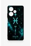 Infinix Hot 30 Compatible Silicone Case with Pisces Zodiac Sign Design - 2