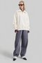 POCKETED MOCK NECK SWEATSHIRT