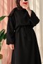 Long Basic Linen Dress—Plum - 4