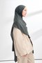 MAREN PATTERNED FLOSS VISCOSE SCARF - OIL BLUE - 3