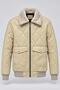 Winter Faux Leather Jacket with Fur-Trimmed Collar and Quilted Padding KMD 862_50543 - 3