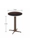 طاولة خدمة سيراميك دائري 4545 SHS-038S BROWN - 3