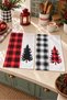 Plaid Pines Pine Tree Red and Black Plaid Pattern Digitally Printed 2-Piece Kitchen Towel Set, 35x55 cm - 4