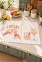 Cheers Moment Glass Orange Cream Digitally Printed 2-Piece Kitchen Towel Set, 35x55 cm - 6