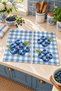 Blueberry Picnic Wild Blueberry Checked Pattern Digitally Printed 2-Piece Kitchen Towel Set, 35x55 cm - 4