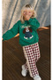 Girls' 3-Thread Embroidered Set Without Brushed Inside Lace