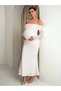 Rochie maxi, alb - 3