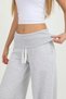 Women's Melange Waistband, rolled hem, adjustable-leg, barrel-fit, loose fit pants - H6187 - 4