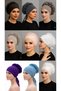 9 Pcs Ruffle Bonnet Hijab Bonnet