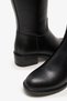 Snow Black Leather Women's Boots - 4