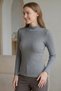 FISHERMAN'S COLLAR, SPANDEX-BLENDED COTTON BODYSUIT - 2