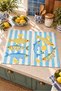 Lemon Sardines: Lemon-Printed Fish with Blue Stripes—Digitally Printed 2-Piece Kitchen Towel Set, 35x55 cm - 6