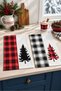 Plaid Pines Pine Tree Red and Black Plaid Pattern Digitally Printed 2-Piece Kitchen Towel Set, 35x55 cm - 8