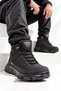 Men's Textile Black Waterproof Outdoor Trekking Boot with Non-Slip Sole and Lace-Up Design M7214 - 3