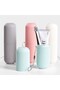 Travel Type Toothbrush Multi-Purpose Cylinder Storage Box for Glasses Makeup Brush Drawstring