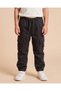 Boys Black Cargo Jeans