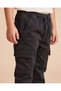 Boys Black Cargo Jeans - 3