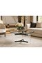 طاولة شاي اكلريك زجاج مفرد 9090 BLACK 3019-1 - 2