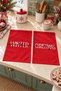 Red Winter Red-Lettered New Year's Pattern Digitally Printed 2-Piece Kitchen Towel Set, 35x55 cm - 4