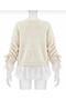 WOMEN'S PREMIUM LACE Ruched Detail Sleeve Knit Cardigan - 7