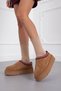 Women's Thick Heeled Furry Short Ankle Boots Ug03Nav - 2