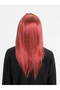 Red Straight-Cut Long Side-Part Wig - Hair Extension BZELDR05 - 2