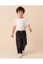 Boys Black Solid Cargo Jeans - 2