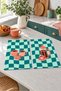 Teal Coffee French Press Turquoise-Patterned Digitally Printed 2-Piece Kitchen Towel Set, 35x55 cm - 7