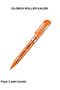 Orange Roller Pen, 1 Piece – A Handy Pen That Writes Smoothly - 3