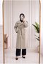 Ahuser Back-Closure Tie-Detail Trench Coat - ZŞ7322 Stone