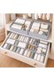 12Pack Drawer Organizer Bins for Clothes, Grey - 4