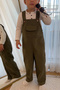 Boy's Cotton Gabardine Salopet Trousers - 2