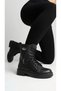 Women's Non-Slip Rubber Sole, Zipper Winter Combat Boots - 3