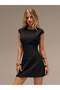 Rochie mini, negru - 6
