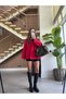VELVET-COLLARED PLAID LINED COAT - 4