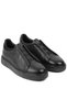 - Genuine Leather, Laceless, Black Casual Men's Sneakers - 115-K616 - 2