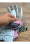 Light Blue Children's Ski and Snow Gloves with Cat Design, Ages 4–7 - 3