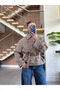 SHORT TRENCH COAT WITH BELT AND CHECKED PATTERN - 5