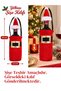 New Year's Bottle Sleeve 12x20 cm – Fabric Bottle Decoration - 2