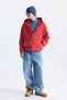 Textured Hooded Sweatshirt with Zipper - 2