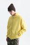 Textured Hooded Sweatshirt with Zipper - 4